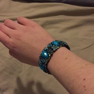 Blue Flower Bracelet